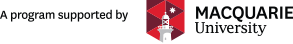 A program supported by Macquaire University